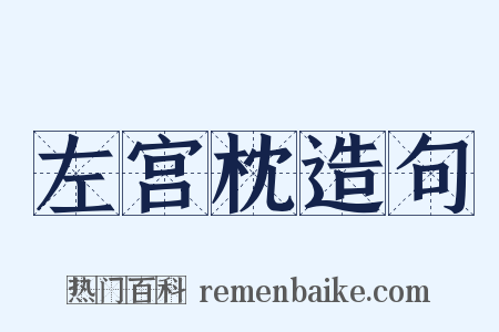 左宫枕造句是什么意思的图片